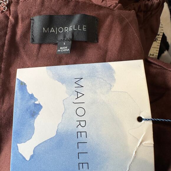 Majorelle Brown Corset Top SMALL Bustier Pirate Puff Sleeves Steampunk  $128 NEW - Picture 7 of 7